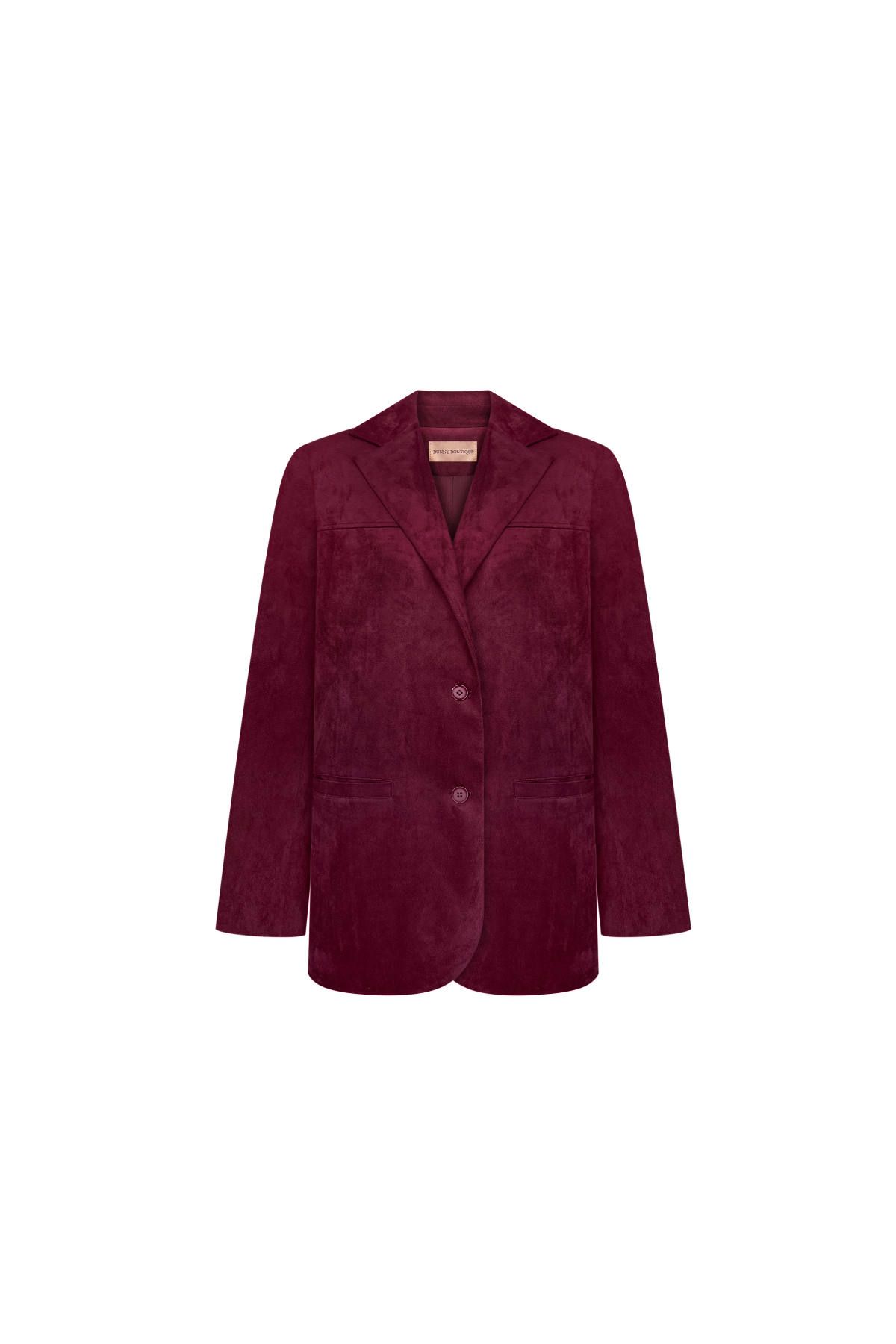Jacket burgundy suede
